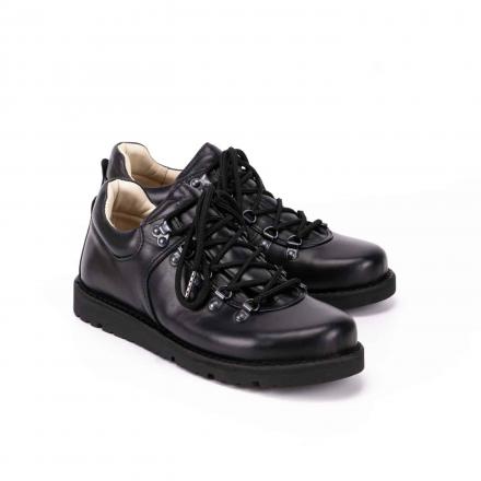 Кожаные ботинки хайкеры Lowker All Black