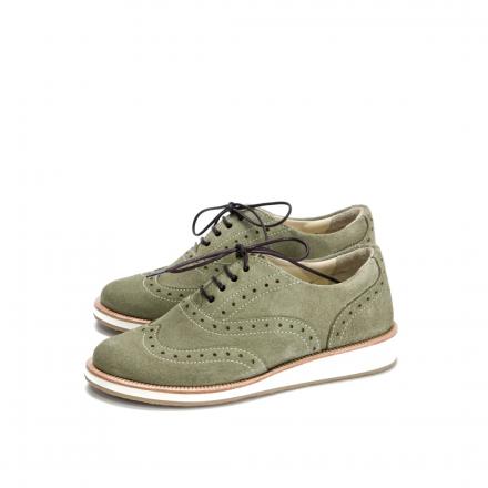 Женские полуботинки Brogue №2 Moss Suede