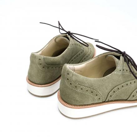 Женские полуботинки Brogue №2 Moss Suede