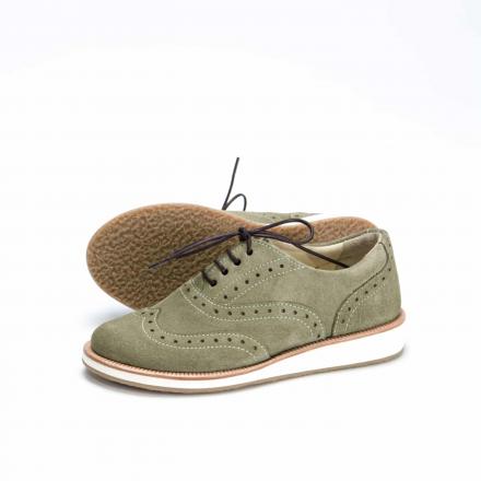 Женские полуботинки Brogue №2 Moss Suede