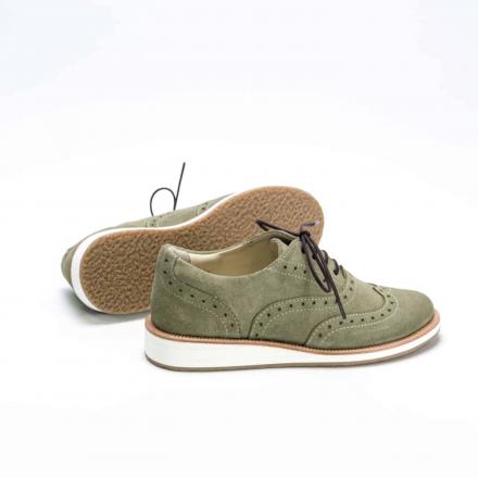 Женские полуботинки Brogue №2 Moss Suede