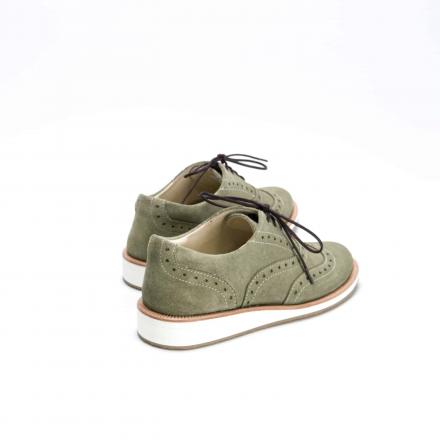 Женские полуботинки Brogue №2 Moss Suede