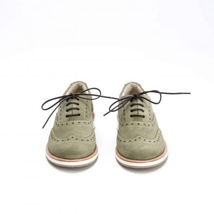 Женские полуботинки Brogue №2 Moss Suede