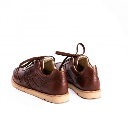 Кожаные брогированные кроссовки Sabotage Brogue Brandy