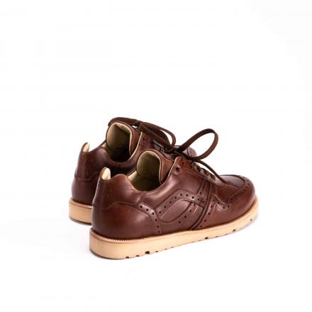 Кожаные брогированные кроссовки Sabotage Brogue Brandy