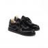 Кожаные брогированные кроссовки Sabotage Brogue Back to Black
