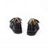 Кожаные брогированные кроссовки Sabotage Brogue Back to Black