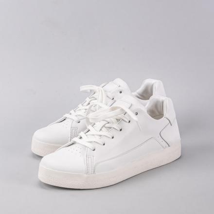 Классические белые кожаные кеды Orongo White