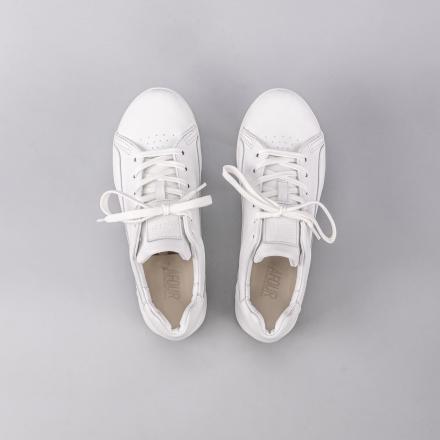 Классические белые кожаные кеды Orongo White