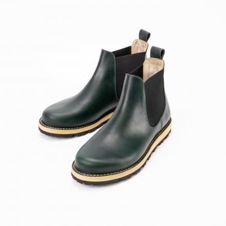 Классические ботинки челси на усиленной прошитой подошве Chelsea Hike Emerald