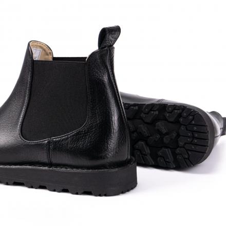 Классические ботинки челси на усиленной прошитой подошве Chelsea Hike Buffalo Black 