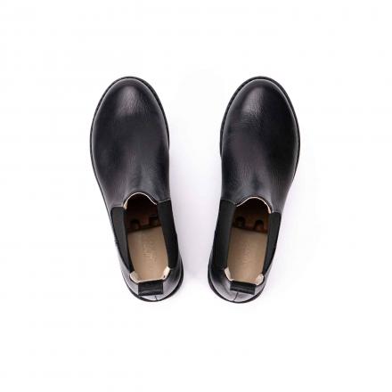 Классические ботинки челси на усиленной прошитой подошве Chelsea Hike Buffalo Black 