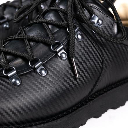 Кожаные ботинки хайкеры Lowker Carbon Black