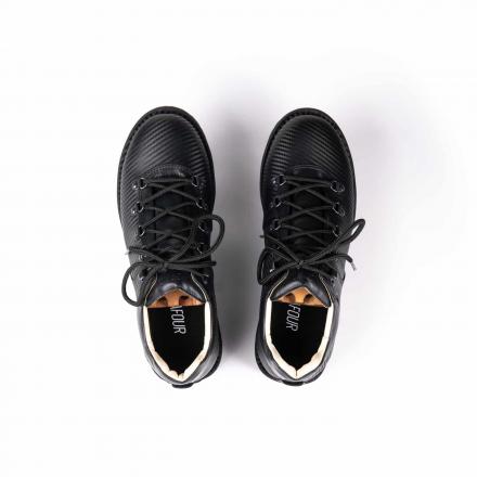 Кожаные ботинки хайкеры Lowker Carbon Black