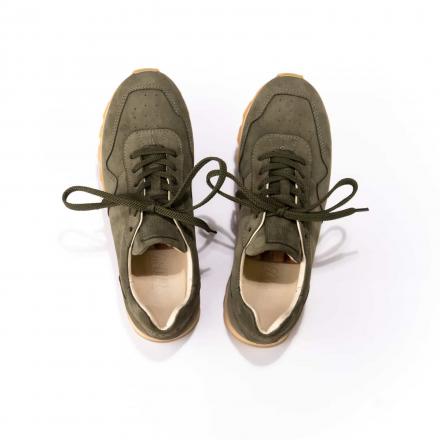 Кроссовки из нубука CODE Olive Trek