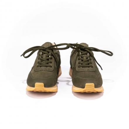 Кроссовки из нубука CODE Olive Trek