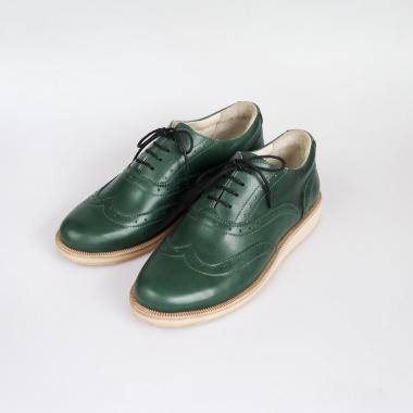 Womens shoes Brogue №2 Emerald