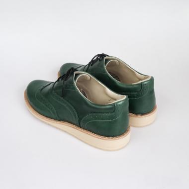 Womens shoes Brogue №2 Emerald