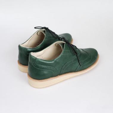 Womens shoes Brogue №2 Emerald