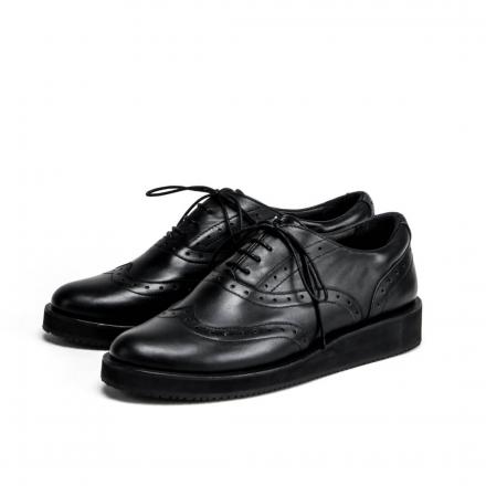 Женские полуботинки на платформе Brogue №2 All Black 10
