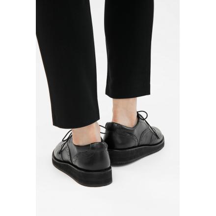 Женские полуботинки на платформе Brogue №2 All Black 10