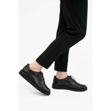 Women's shoes on the platform Brogue № 2 All Black 10