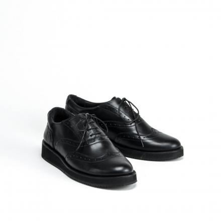 Женские полуботинки на платформе Brogue №2 All Black 10