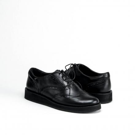 Женские полуботинки на платформе Brogue №2 All Black 10