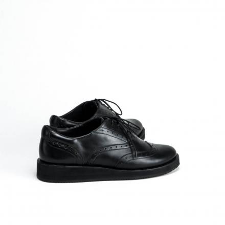 Женские полуботинки на платформе Brogue №2 All Black 10