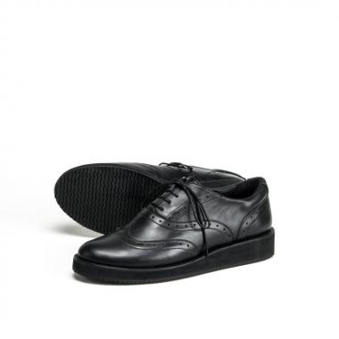 Women's shoes on the platform Brogue № 2 All Black 10