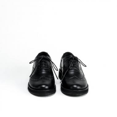 Women's shoes on the platform Brogue № 2 All Black 10