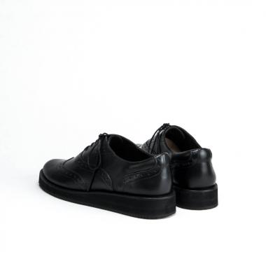 Women's shoes on the platform Brogue № 2 All Black 10