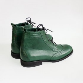 High leather mens boots Hi Brogue 1 Emerald