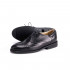 Мужские оксфорды-броги Brogue All Black из чёрной кожи