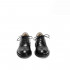 Туфли Oxford All Black из чёрной гладкой кожи с отрезным носком