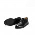 Туфли Oxford All Black из чёрной гладкой кожи с отрезным носком