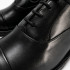Туфли Oxford All Black из чёрной гладкой кожи с отрезным носком