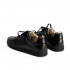 Кожаные кеды Orongo All Black из чёрной кожи на облегченной подошве