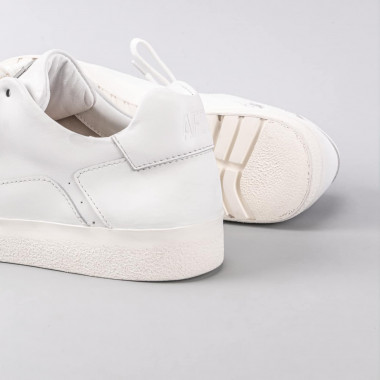 Кеды Orongo White из натуральной белой кожи на белой подошве