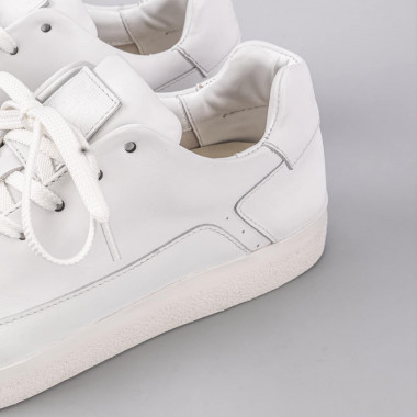 Кеды Orongo White из натуральной белой кожи на белой подошве