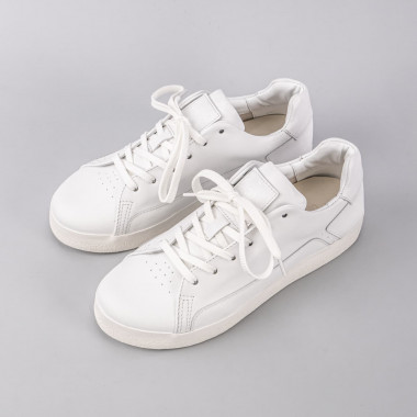 Кеды Orongo White из натуральной белой кожи на белой подошве