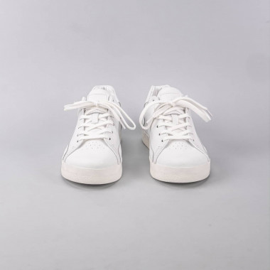 Кеды Orongo White из натуральной белой кожи на белой подошве