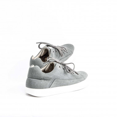 Летние кеды Orongo Canvas Grey из серого канваса на белой подошве
