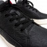 Кеды Orongo Pinatex Black из чёрной растительной кожи Piñatex на белой подошве