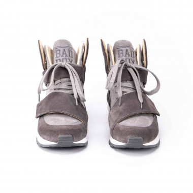 Кроссовки Bad Boy Grey Grey — ретрофутуризм из замши