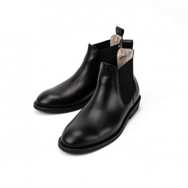 Ботинки Челси All Black — классика из чёрной гладкой кожи