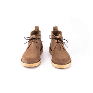 Дезертные ботинки HiDrunk Beige из бежевой замши на кремовой подошве