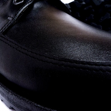 Ботинки Paladin Oil Black из чёрной кожи и жированного нубука на массивной подошве