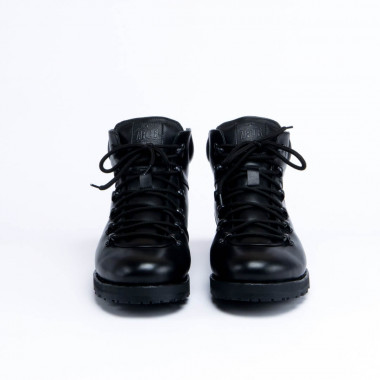Зимние ботинки Hiker All Black — зимние мужские ботинки из натуральной кожи на натуральной шерсти