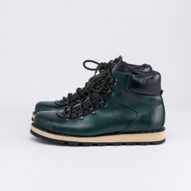 Зимние ботинки Hiker Emerald — зимние мужские ботинки из натуральной кожи на натуральной шерсти